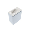 MONDIAZ TURE-DLUX Meuble de toilettes 40 cm Clay. EDEN vasque Ostra position gauche. Avec 1 trou de robinet. SW1104744