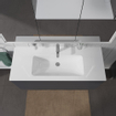 Duravit ME by Starck lavabo-meuble 123x49cm avec 1 trou de robinet avec trop-plein avec WonderGliss blanc SW84173