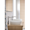 Duravit D-Neo lavabo à poser 12,5x40cm sans trou de robinetterie céramique Blanc SW640500