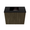 Mondiaz JOYA 50cm meuble de toilette - couleur Shadow - Vasque FAYE position Gauche Sans trou de robinet couleur Urban SW1421478