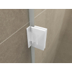 Wiesbaden Less Ensemble charnières et poignée pour porte niche sans profil mat blanc SW545142