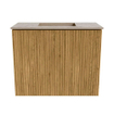 Mondiaz JOYA-DLUX Meuble de toilette 50cm - couleur Chêne - Vasque FAYE position Milieu Sans trou de robinet couleur Arena SW1423861