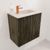 Mondiaz JOYA-DLUX 40cm toiletmeubel - kleur Shadow - Wastafel FAYE positie Rechts 1 kraangat kleur Meli. SW1424862