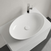 Villeroy & Boch Artis lave-mains à poser - ovale 61x41x12.5cm - sans trou de robinet sans trop-plein coal black SW68832