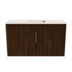 Mondiaz JOYA-DLUX Meuble de toilette 70cm - couleur Walnut - Lavabo FAYE position Milieu 1 trou de robinet couleur Meli. SW1424422