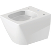 Duravit Viu WC suspendu sans rebord compact à chasse profonde 37x48cm avec fixation dissimulée blanc SW297127