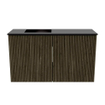 Mondiaz JOYA 70cm meuble de toilette - couleur Shadow - Vasque FAYE position Gauche 1 trou de robinet couleur Urban. SW1421471