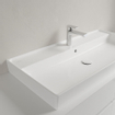 Villeroy & Boch Collaro Lavabo pour meuble 100x47cm 1 trou de robinet avec trop-plein Ceramic+ Stone white SW358325