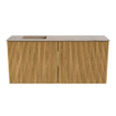 Mondiaz JOYA-DLUX 90cm meuble de salle de bains - couleur Oak - Vasque FAYE position Gauche Sans trou de robinet couleur Arena. SW1423869