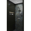 IVY Pact Ensemble de douche de pluie - encastré - symmetry - inverseur arrêt 2 voies - bras de plafond 30 cm - tête de douche fine 30 cm - barre de douche avec sortie - flexible de douche 150 cm - douchette 3 jets - Chromé SW1035682