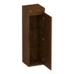 BRAUER Joy Wavy Armoire haute - 120x35x35cm - 1 porte - ouverture à droite - sans poignée - Forest Cacao SW1201281