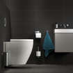 Tiger Noon Porte-rouleau de papier toilette - sans couvercle - inox brossé SW296126