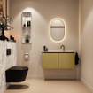 MONDIAZ TURE-DLUX 100cm toiletmeubel Oro. EDEN wastafel Glace positie midden. Met 1 kraangat. SW1103414