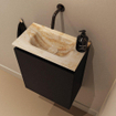 MONDIAZ TURE-DLUX Meuble toilette - 40cm - Urban - EDEN - vasque Frappe - position centrale - sans trou de robinet SW1102610