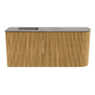 Mondiaz JOYA-DLUX 91.6cm toiletmeubel - ronding rechts kleur Oak - Wastafel FAYE positie Links 1 kraangat kleur Oza. SW1424119