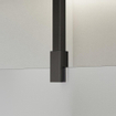 FortiFura Galeria Douche à l'italienne - 100x200cm - Verre dépoli - Bras plafond - Gunmetal brossé (anthracite) SW957341
