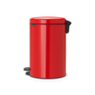 Brabantia NewIcon Poubelle à pédale - 20 litres - seau intérieur en plastique - passion red SW1117462