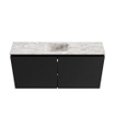 MONDIAZ TURE-DLUX Meuble toilette - 100cm - Urban - EDEN - vasque Glace - position centrale - 1 trou de robinet SW1103124