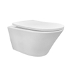 Wiesbaden Vesta Tornado WC suspendu rimless avec chasse d'eau Tornado et revêtement nano avec abattant WC Shade slim softclose et quick release finition brillante blanche SW856603