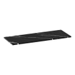 BRAUER Mirage topblad 120x46x2cm - marmerlook - composiet - Nero Marquina SW721341