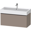 Duravit D-neo Meuble sous vasque 98.4x44.2x44cm 1 tiroir Basalte mat SW640952