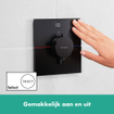 Hansgrohe ShowerSelect Comfort E Thermostaat - inbouw - 1 functie - mat zwart SW917882