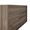 Saniclass Prime Essential Wastafelonderkast - 100x55x46cm - 2 lades - Standaard greep - MDF - noten (hout) SW892669