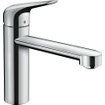 Hansgrohe M42 M425-H120 Robinet de cuisine 1 trou pour chauffe-eau ouverts avec bec pivotant 360° chrome SW241700