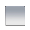 Saniclass Retro Line 2.0 Square Miroir carré 60x60cm arrondi cadre noir mat SW643417