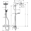 Hansgrohe Crometta S 240 Regendouche - opbouw - ronde hoofddouche - met douchegarnituur - EcoSmart - chroom SW73212