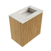 Mondiaz JOYA-DLUX Meuble de salle de bains - 40cm - couleur Oak - Vasque FAYE position Droite 1 trou de robinet couleur Ostra. SW1422191