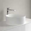Villeroy & Boch Collaro lavabo à poser rond Ø40cm - sans trop-plein sans trou de robinet CeramicPlus stone white SW336043