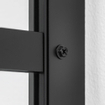 Sealskin Soho Porte de douche coulissante gauche 140x210cm pour niche profilé noir mat et verre clair SW491955