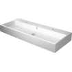 Duravit Vero Air Lavabo - 120x47cm - 2 trous de robinet - avec trop-plein - bord rectifié - WonderGliss - blanc SW156943