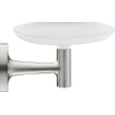 Duravit Starck T Porte-savon - modèle mural - 14x10.6cm - verre poli - Inox brossé SW962368