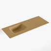 Mondiaz LEX Fontein - 80x30x0.9cm - wasbak Links - zonder kraangaten - voor toiletmeubel - Solid surface - Oro SW1025980