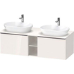 Duravit D-neo Meuble sous vasque 140x55x45.9cm 2 tiroirs Blanc haute-brillance haute brillance SW641222