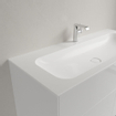 Villeroy & Boch Finion lavabo-plan - 1 trou de robinet 120x50cm - Ceramic+ sans trop-plein stone white SW209580