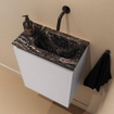 MONDIAZ TURE-DLUX Meuble toilette - 40cm - Cale - EDEN - vasque Lava - position droite - sans trou de robinet SW1103704