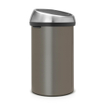 Brabantia Touch Bin Afvalemmer - 60 liter - platinum/matt steel fingerprint proof SW1117339