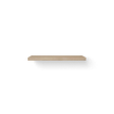 Looox Wood collection Solo plan sous vasque - 120x46cm - Avec suspension inox brossé - Chêne massif gris ancien SW108675