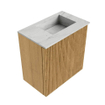 Mondiaz JOYA-DLUX Meuble de toilette 40cm - couleur Oak - Vasque FAYE position Droite Sans trou de robinet couleur Opalo SW1422104
