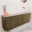 Mondiaz JOYA-DLUX 111.6cm toiletmeubel - ronding links kleur Dusk - Wastafel FAYE positie Rechts Zonder kraangat kleur Opalo. SW1423373