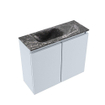 MONDIAZ TURE-DLUX Meuble de toilettes 60 cm Clay. Lavabo EDEN Lava position gauche. Sans trou de robinet. SW1103726