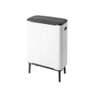 Brabantia Bo Touch Bin Hi Afvalemmer - 2x30 liter - 2 kunststof binnenemmers - wit SW1117305