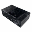 Mondiaz TYNE Fontein - 40x23x12cm - wasbak Links - zonder kraangaten - solid surface - Lava SW1176996