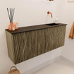 Mondiaz JOYA 100cm toiletmeubel - kleur Dusk - Wastafel FAYE positie Rechts Zonder kraangat kleur Urban. SW1421658