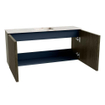 Mondiaz JOYA-DLUX 90cm toiletmeubel - kleur Shadow - Wastafel FAYE positie Midden 1 kraangat kleur Frappe. SW1422681