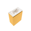 MONDIAZ TURE-DLUX meuble WC 40 cm Ocher. Lavabo EDEN Frappe position milieu. Sans trou de robinet. SW1102852