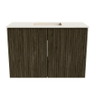 Mondiaz JOYA-DLUX 60cm toiletmeubel - kleur Shadow - Wastafel FAYE positie Midden Zonder kraangat kleur Meli. SW1424881